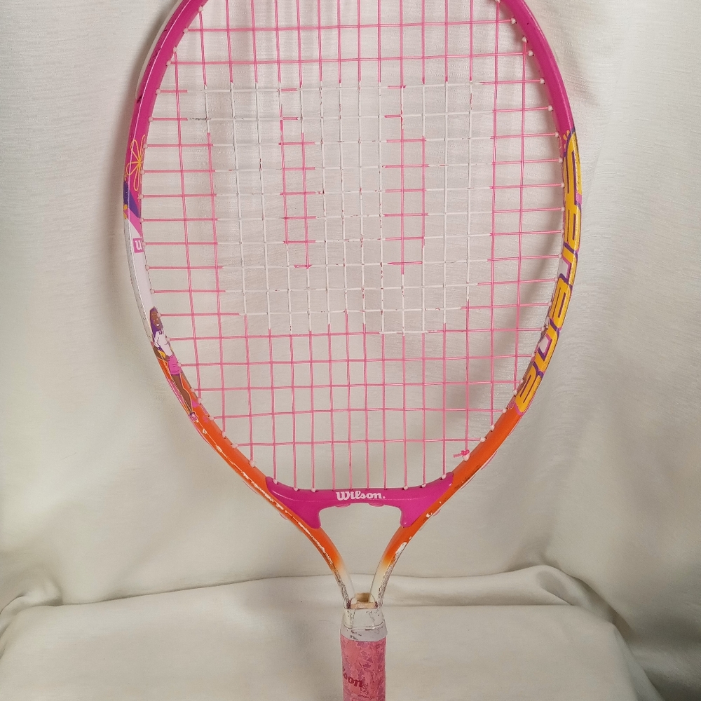 Wilson 21 Inch Serena And Venus Tennis Racket Pink Grip Sport Athletic Rare